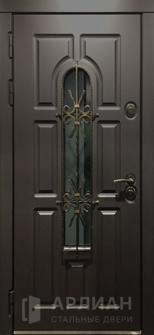 Фото №2 «Дверь со стеклом металлическая №3»