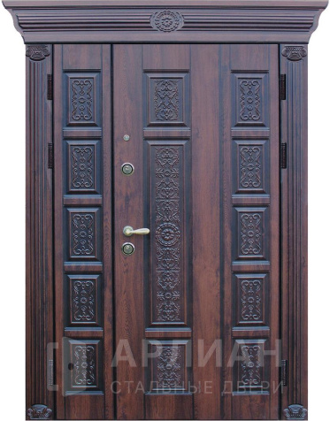 Фото «Стальная двустворчатая дверь металлическая №335»